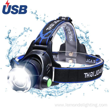 1000 Lumen ABS Rechargeable LED Headlamp